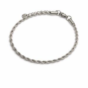 צמיד ריין עשוי סטיינלס סטיל בצבע כסף