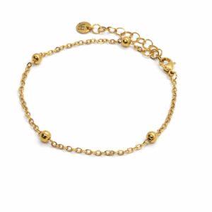 צמיד אלמה עשוי סטיינלס סטיל בציפוי זהב 18K