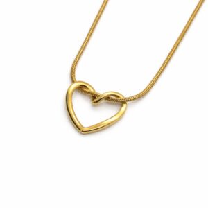 שרשרת אמור עשויה סטיינלס סטיל מצופה זהב 18K