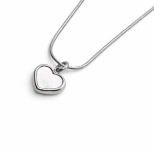 שרשרת ליאן עשויה סטיינלס סטיל ותליון צדף בציפוי סטיינלס סטיל