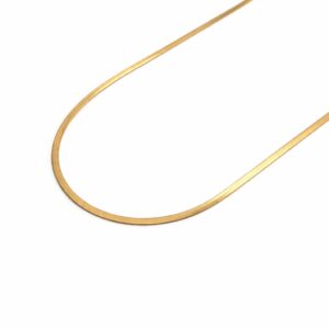 שרשרת נחש עשויה סטיינלס סטיל מצופה זהב 18K