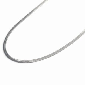 שרשרת נחש עשויה סטיינלס סטיל בצבע כסף